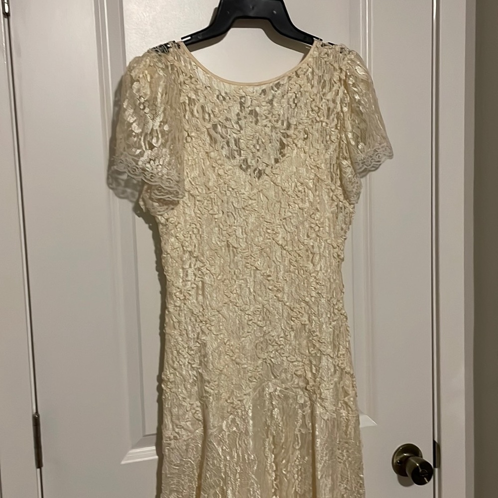 Vintage HW Collections Lace Dress 1980’s Size 10